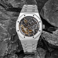 AUDEMAR_S PIGUET ROYAL OAK SKELETON AUTOMATIC STEEL-GREY