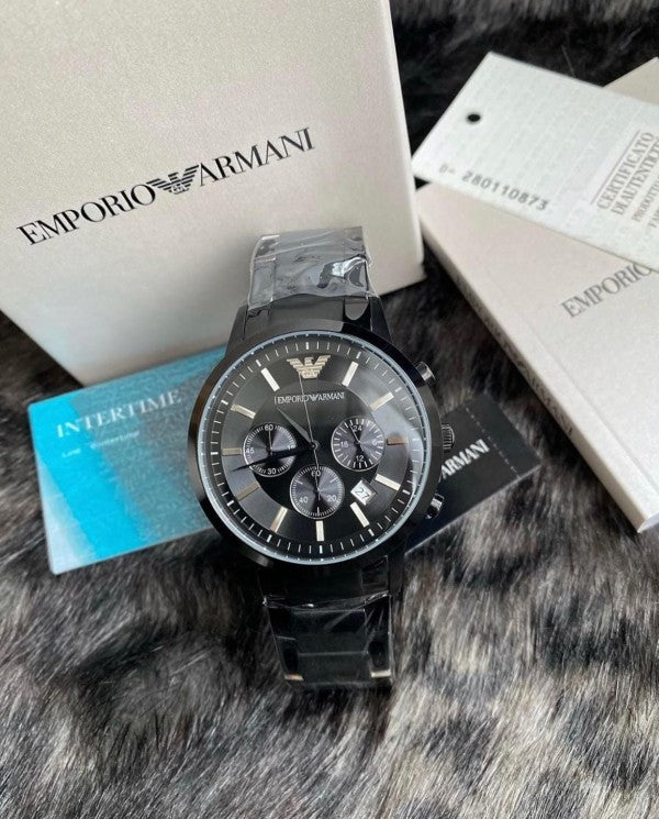 EMPORIO ARMAN_I CLASSIC SILVER BLACK