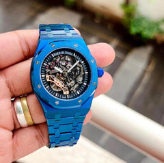 AUDEMAR_S PIGUET ROYAL OAK SKELETON AUTOMATIC BLUE