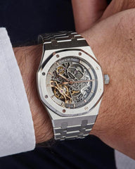 AUDEMAR_S PIGUET ROYAL OAK SKELETON AUTOMATIC STEEL-GREY