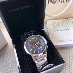 EMPORIO ARMAN_I CLASSIC SILVER BLUE