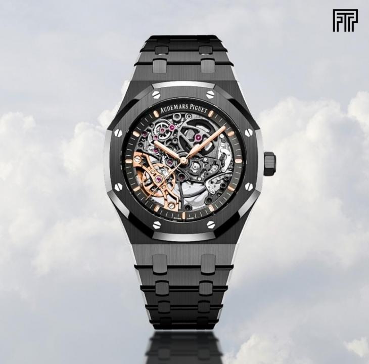 AUDEMAR_S PIGUET ROYAL OAK SKELETON AUTOMATIC BLACK