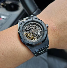AUDEMAR_S PIGUET ROYAL OAK SKELETON AUTOMATIC BLACK