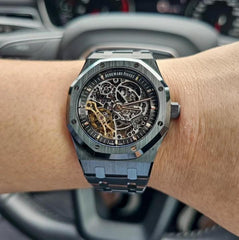 AUDEMAR_S PIGUET ROYAL OAK SKELETON AUTOMATIC BLACK